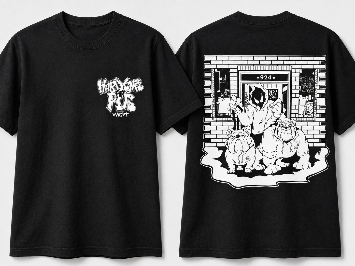 *Pre-Order* Hardcore For Pits West — Limited Edition Event Tee  Hardcore. Pit bulls. No apologies.